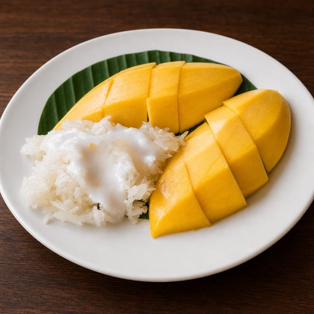 Sweet Sticky Rice with Mango.